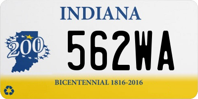 IN license plate 562WA