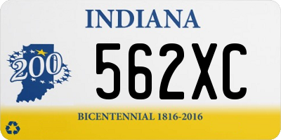 IN license plate 562XC