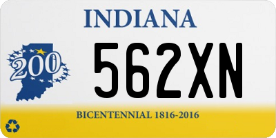 IN license plate 562XN