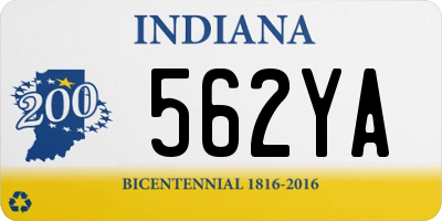 IN license plate 562YA