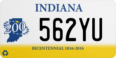 IN license plate 562YU