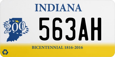 IN license plate 563AH