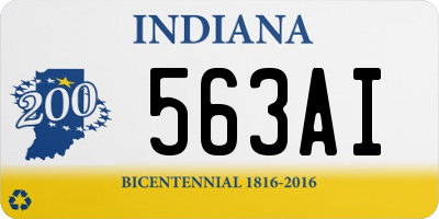 IN license plate 563AI