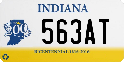 IN license plate 563AT