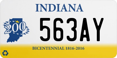 IN license plate 563AY