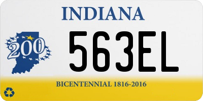 IN license plate 563EL