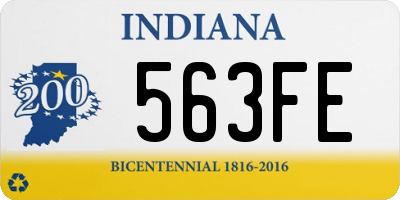 IN license plate 563FE