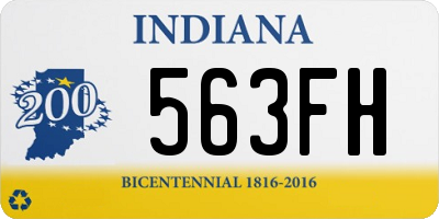 IN license plate 563FH