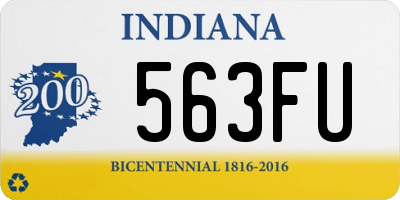 IN license plate 563FU