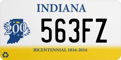 IN license plate 563FZ