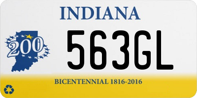 IN license plate 563GL