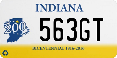 IN license plate 563GT