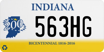 IN license plate 563HG