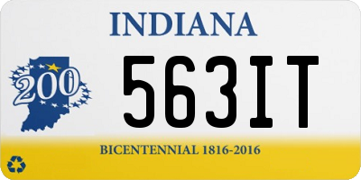 IN license plate 563IT