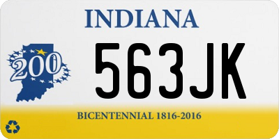 IN license plate 563JK