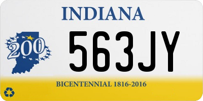 IN license plate 563JY