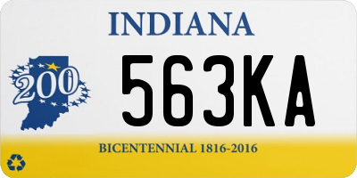 IN license plate 563KA