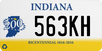 IN license plate 563KH