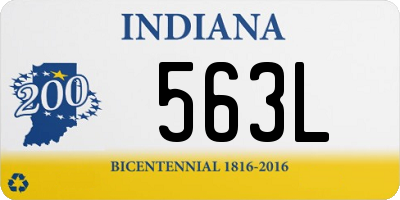 IN license plate 563L