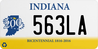 IN license plate 563LA