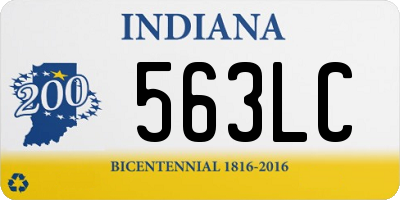 IN license plate 563LC