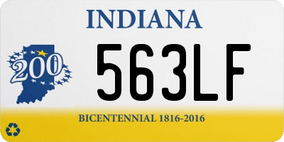 IN license plate 563LF