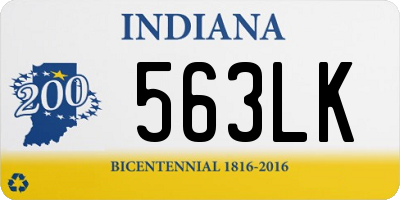 IN license plate 563LK