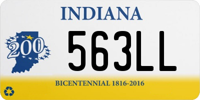 IN license plate 563LL