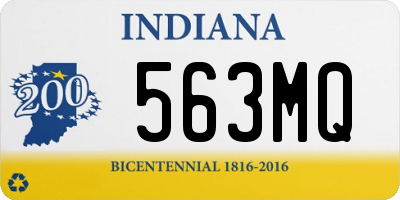 IN license plate 563MQ