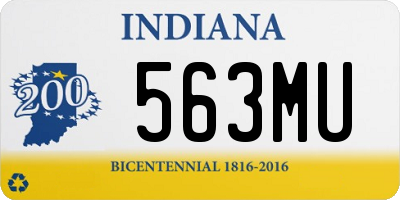 IN license plate 563MU