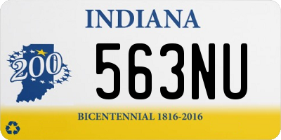 IN license plate 563NU