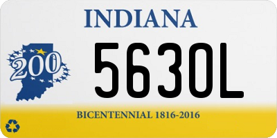 IN license plate 563OL