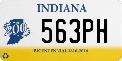 IN license plate 563PH