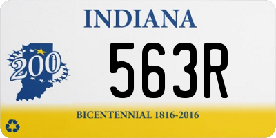 IN license plate 563R