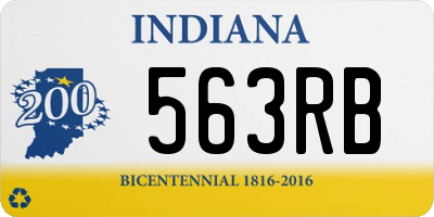 IN license plate 563RB