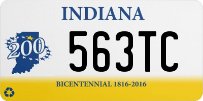 IN license plate 563TC