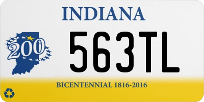 IN license plate 563TL