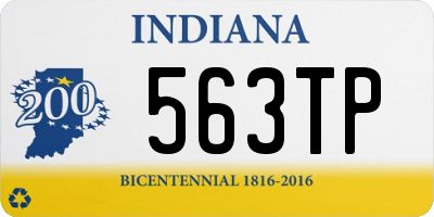 IN license plate 563TP