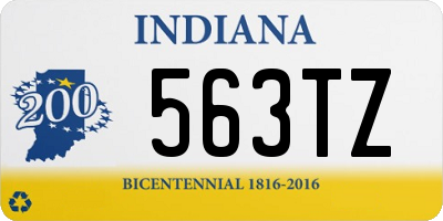 IN license plate 563TZ