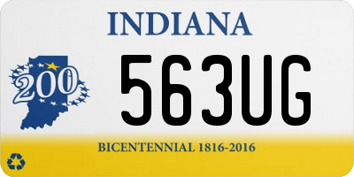 IN license plate 563UG