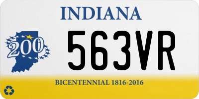 IN license plate 563VR