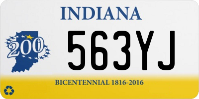 IN license plate 563YJ