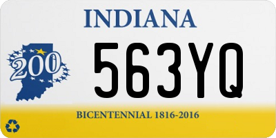 IN license plate 563YQ