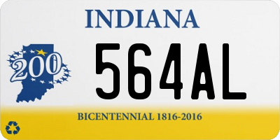 IN license plate 564AL