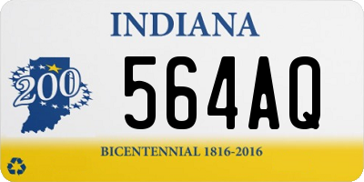 IN license plate 564AQ