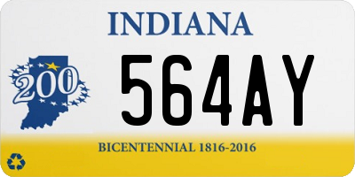 IN license plate 564AY