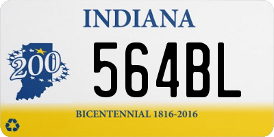 IN license plate 564BL