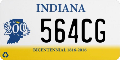 IN license plate 564CG