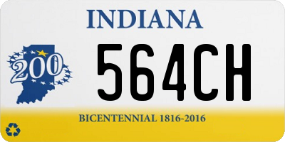 IN license plate 564CH