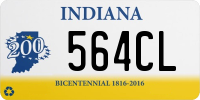 IN license plate 564CL